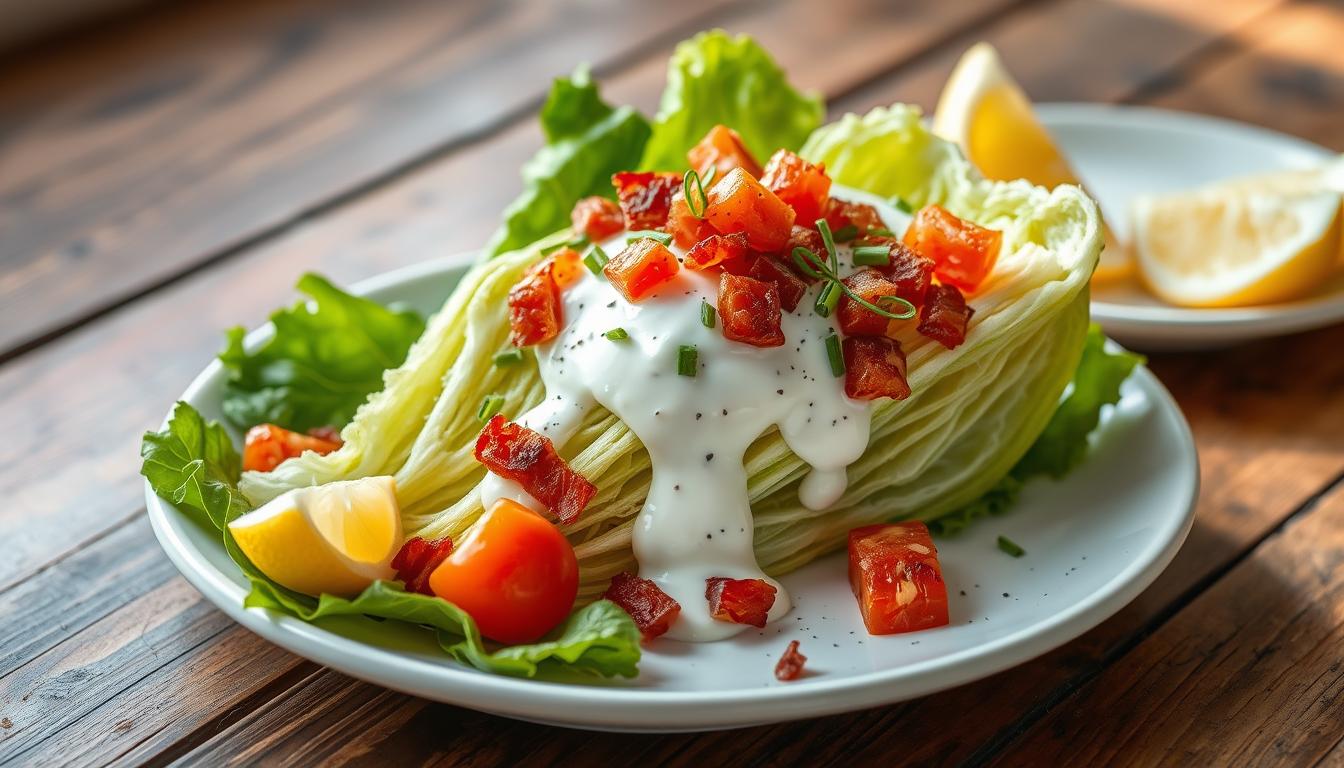 wedge salad What is a wedge salad made of? Why are wedge salads so expensive? How are you supposed to eat a wedge salad? Why is a wedge salad good? how to clean lettuce for wedge salad wedge salad ingredients what is a wedge salad wedge salad near me