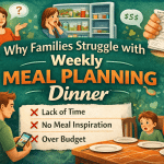 Every family knows this stress: What’s for dinner tonight? You’re tired. The kids are hungry. Time is short. The fridge looks empty. You end up ordering takeout, overspending, or cooking the same boring meals again and again. Meal planning feels overwhelming — but it doesn’t have to be. family meal planner weekly family meal plan 7 day meal plan for families meal planning for busy parents budget family meals easy family dinners healthy family meal plan PDF Meal planning isn’t about complicated diets or expensive ingredients. It’s about simple systems that save time, money, and energy — while keeping your family healthy and happy. That’s exactly why we created the 7-Day Family Meal Planner PDF — a done-for-you weekly system that removes stress from your kitchen forever. 7 full days of family-friendly meals ✅ Breakfast, lunch & dinner ideas ✅ Budget-friendly ingredients ✅ Kid-approved recipes ✅ Quick prep meals ✅ Balanced nutrition ✅ Simple grocery list ✅ Weekly structure ✅ No guesswork ✅ No stress ✅ No wasted food This isn’t just recipes — it’s a family food system. Simple Weekly Meal Planning Guide for Families – Healthy, Fast & Budget-Friendly How to Plan Family Meals for the Week Without Stress (Done-for-You PDF) Imagine opening your fridge and already knowing what to cook. Imagine stress-free evenings. Imagine your kids loving dinner again. Imagine saving money every week. That’s what the 7-Day Family Meal Planner PDF gives you. No thinking. No stress. No confusion. Just simple, organized, family-friendly meals — done for you. Hundreds of families are already using this system to simplify their weekly meals Before: Daily stress Constant takeout Overspending No planning Food waste Family complaining about meals After: Calm evenings Organized kitchen Planned meals Lower grocery bills Happy kids Healthy routines More family time More energy Less stress This is the difference between chaos and control.